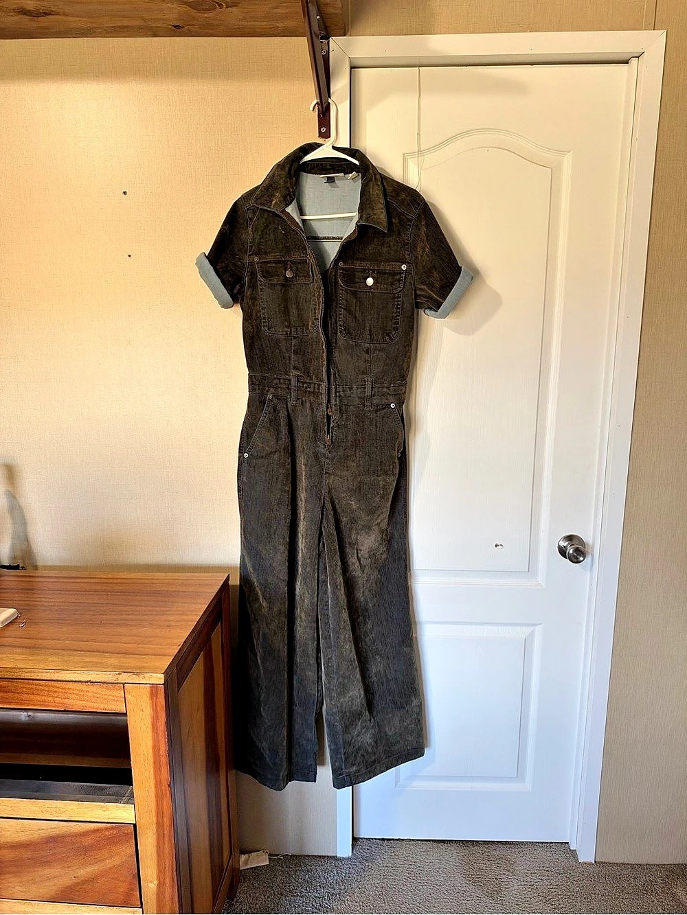 Dark Green Universal Thread Maxi Jumpsuit Like New